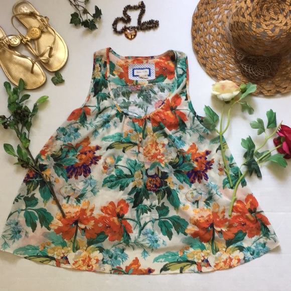 Meadow Rue Floral Anthropologie Top - Picture 2 of 8